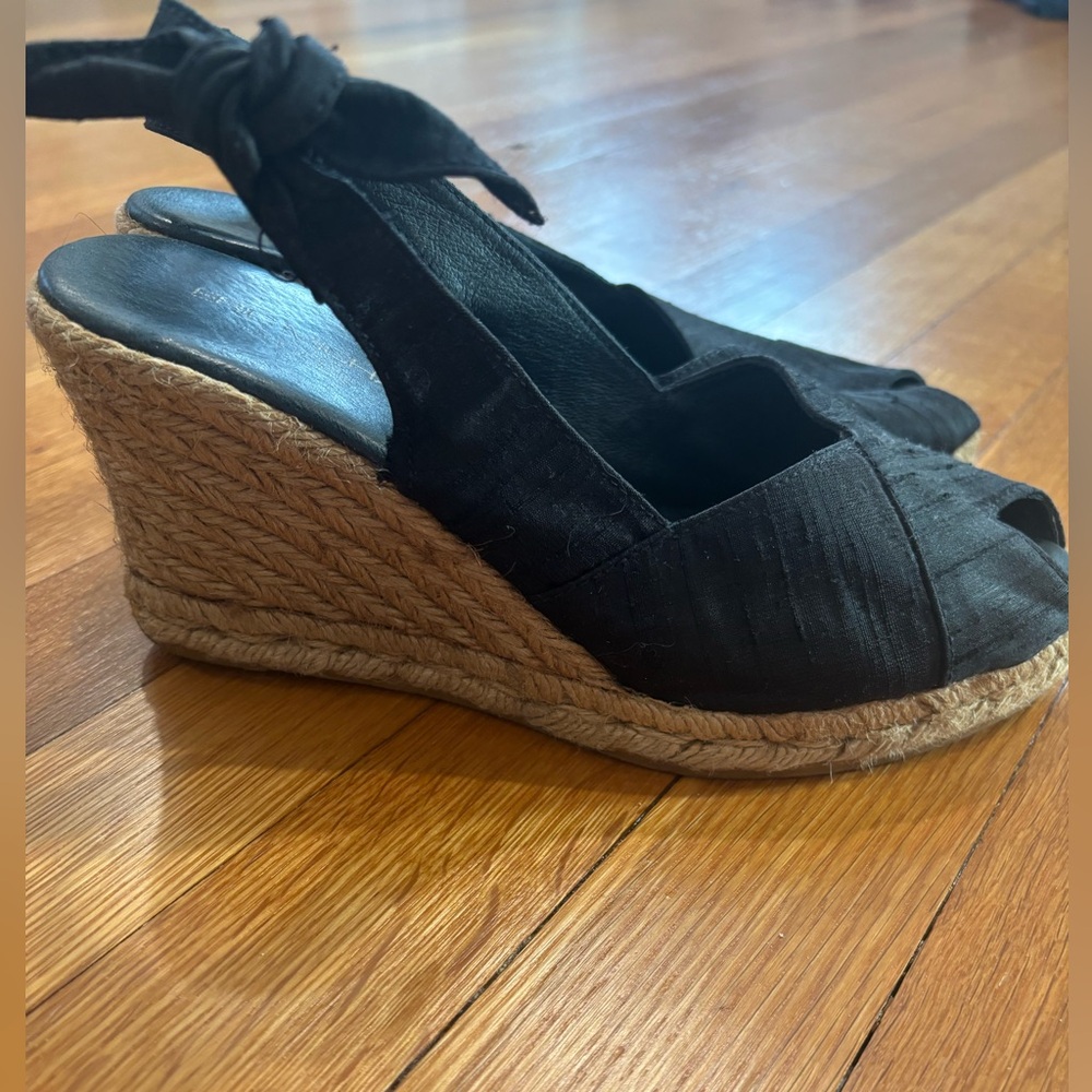 Eric Michael Black Espadrilles Size 38